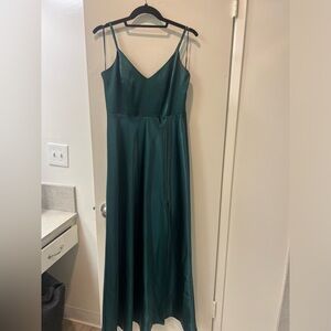 Birdy Grey Jay Satin Dress - Emerald